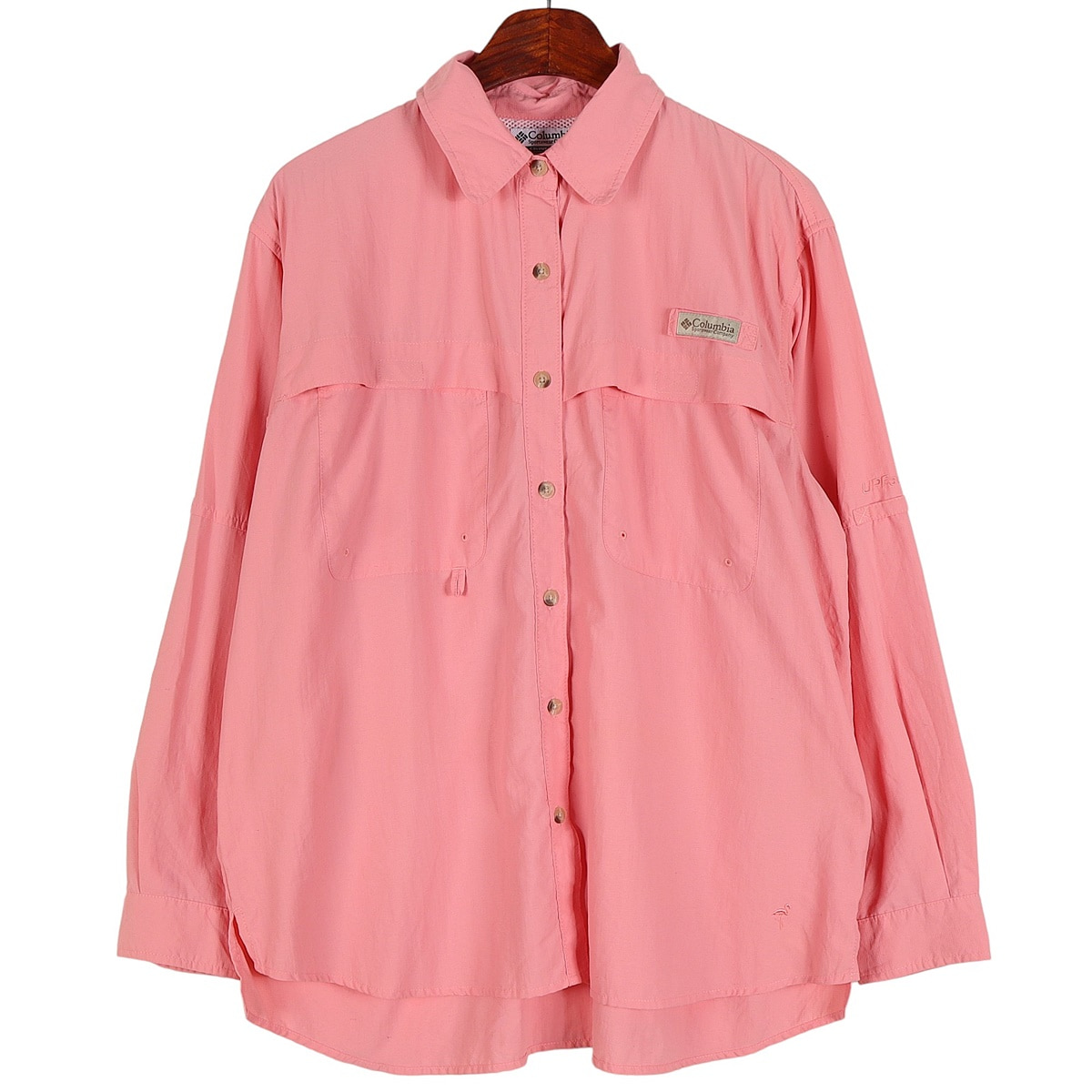 컬럼비아(COLUMBIA) 핑크 PFG 피싱 셔츠 / L