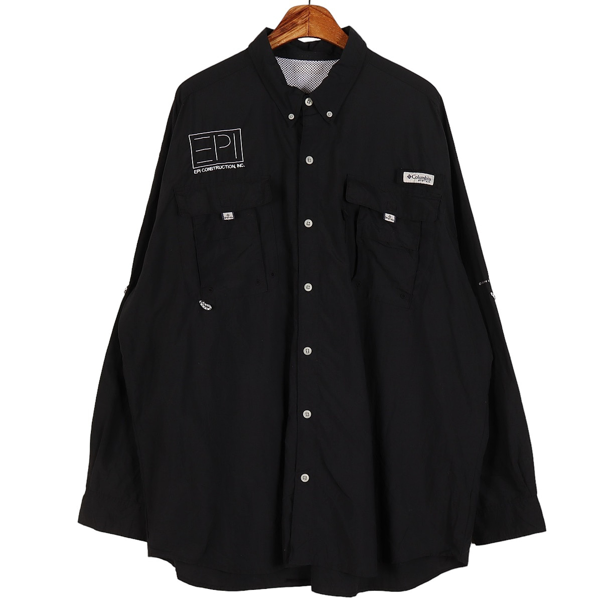 컬럼비아(COLUMBIA) 블랙 PFG 피싱 셔츠 / 2XL