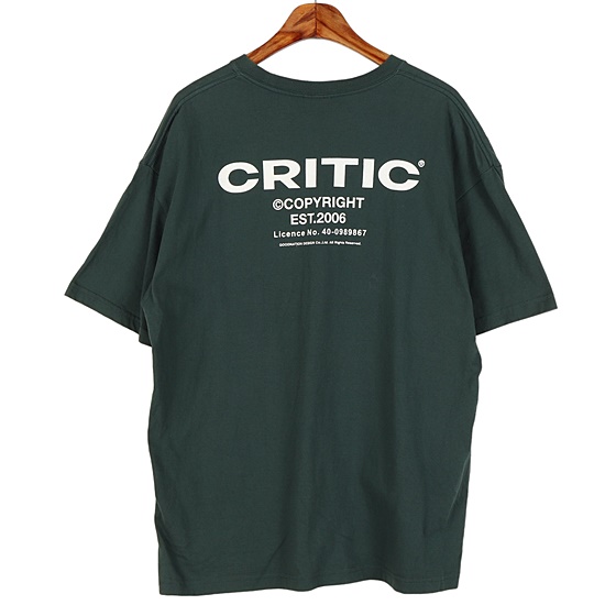 크리틱(CRITIC) 반팔 티셔츠 / L