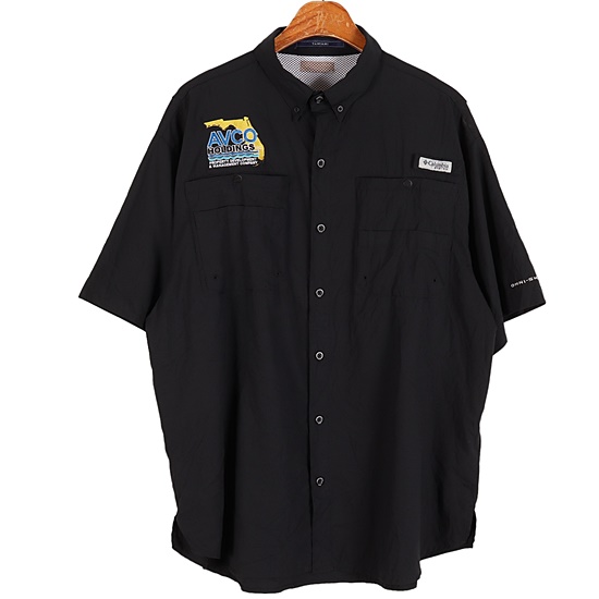 컬럼비아(COLUMBIA) 블랙 PFG 피싱 반팔 셔츠 / XL